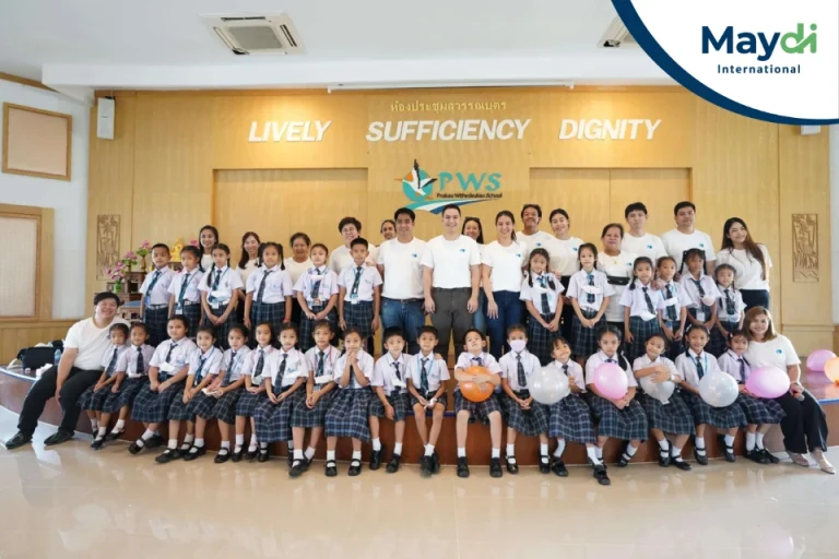 Maydi ร่วมสนับสนุนมูลนิธิแพรกษา เพื่อการศึกษา เด็กและเยาวชน