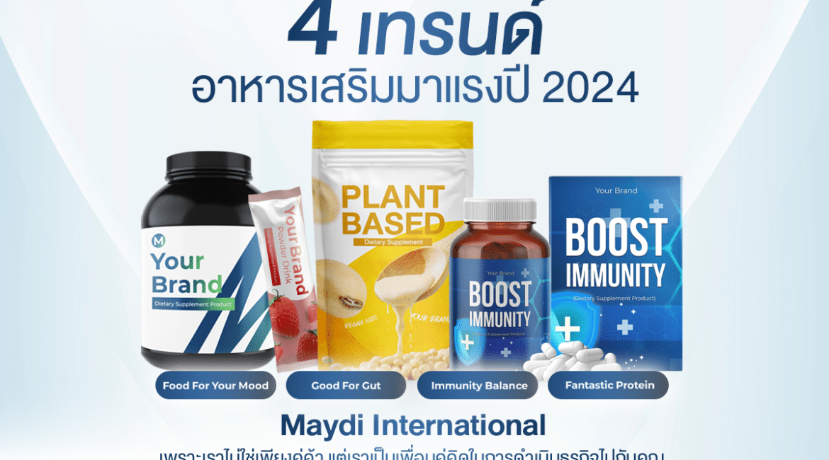 4 เทรนด์อาหารเสริมมาแรง 2024