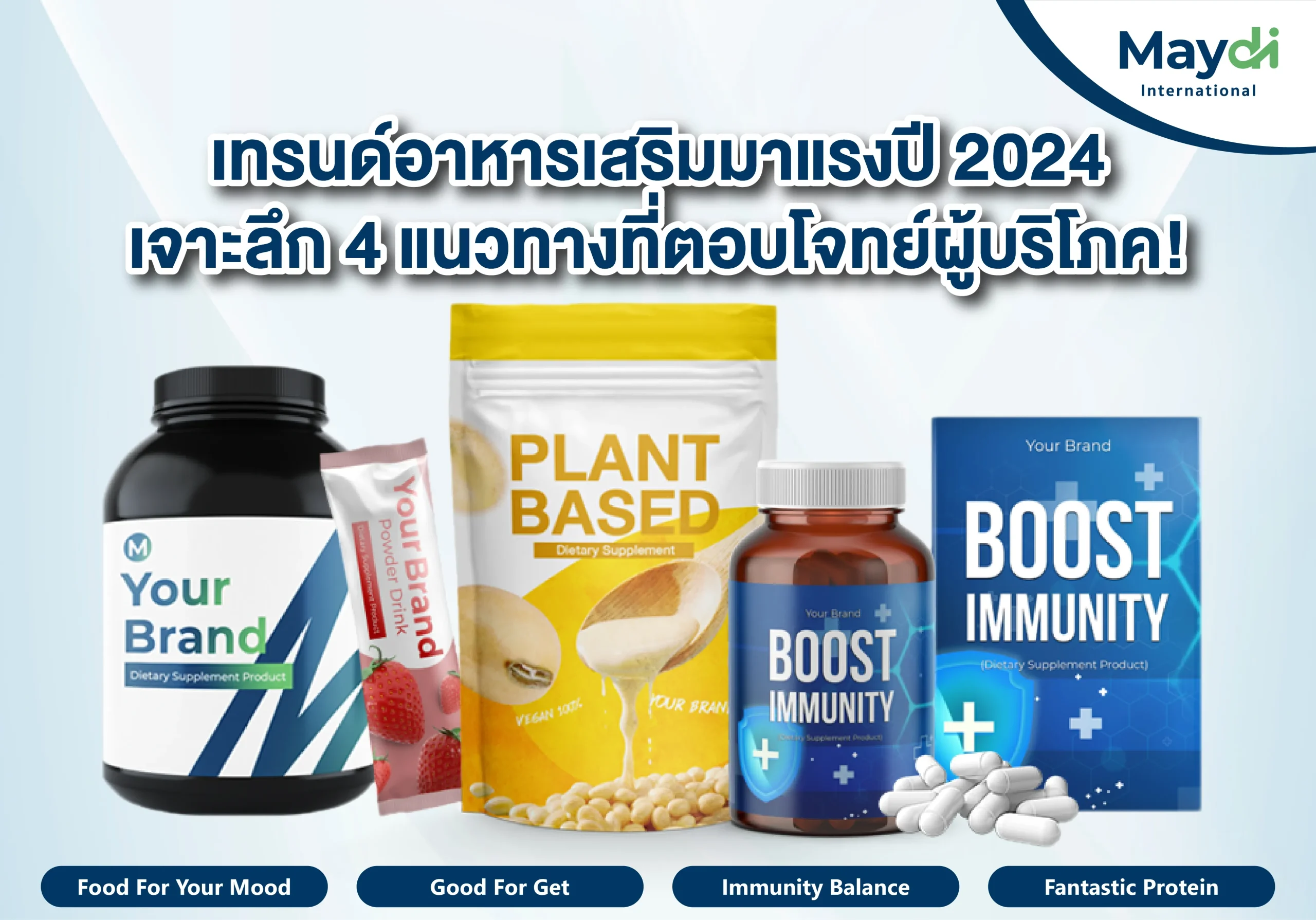 เทรนด์อาหารเสริมมาแรงปี 2024 เจาะลึก 4 แนวทางที่ตอบโจทย์ผู้บริโภค!