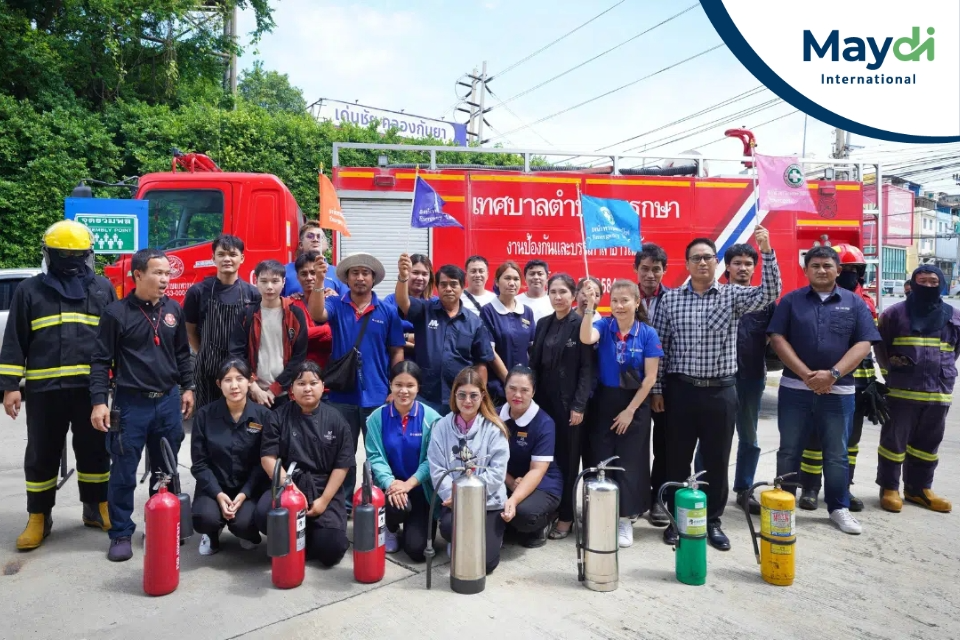 อบรมหลักสูตรดับเพลิงและซ้อมอพยพหนีไฟเบื้องต้นประจำปี 2566