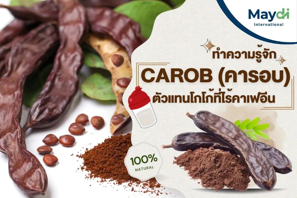 ทำความรู้จัก Carob (คารอบ) ตัวแทนโกโก้ที่ไร้คาเฟอีน