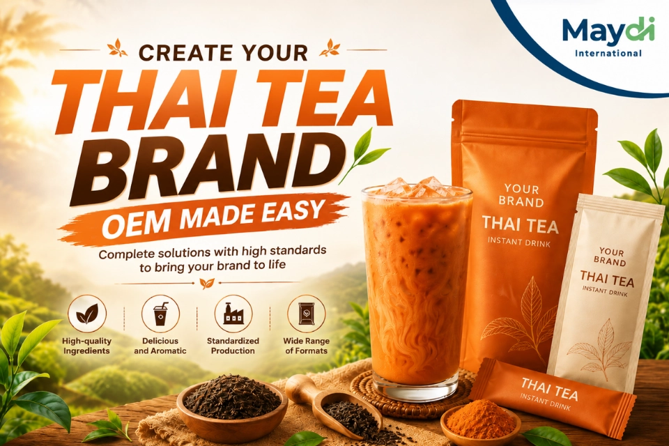 OEM Manufacturing & Brand Creation for Thai Instant Tea