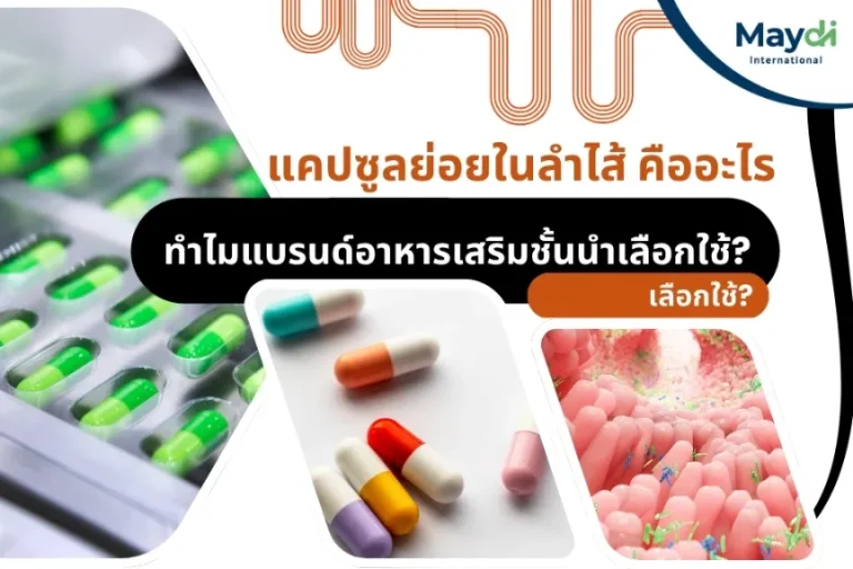 แคปซูลที่ย่อยในลำไส้ (Enteric Capsule) คืออะไร ทำไมแบรนด์อาหารเสริมชั้นนำเลือกใช้?