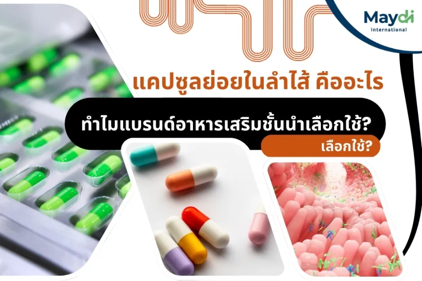 แคปซูลที่ย่อยในลำไส้ (Enteric Capsule) คืออะไร ทำไมแบรนด์อาหารเสริมชั้นนำเลือกใช้?