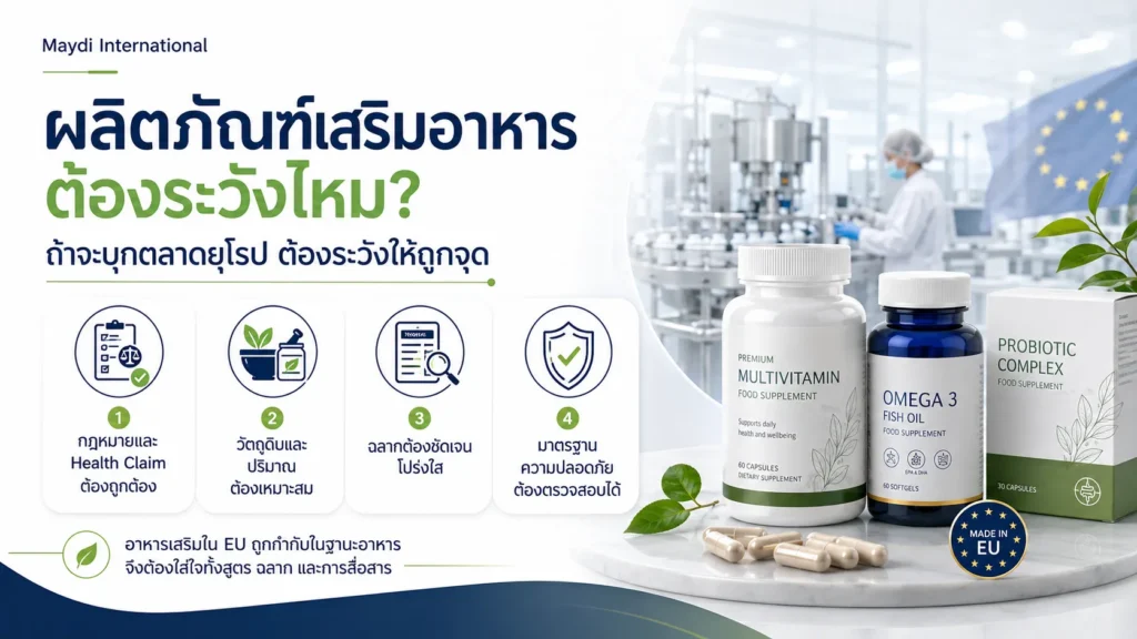 แล้วผลิตภัณฑ์เสริมอาหารต้องระวังไหม?