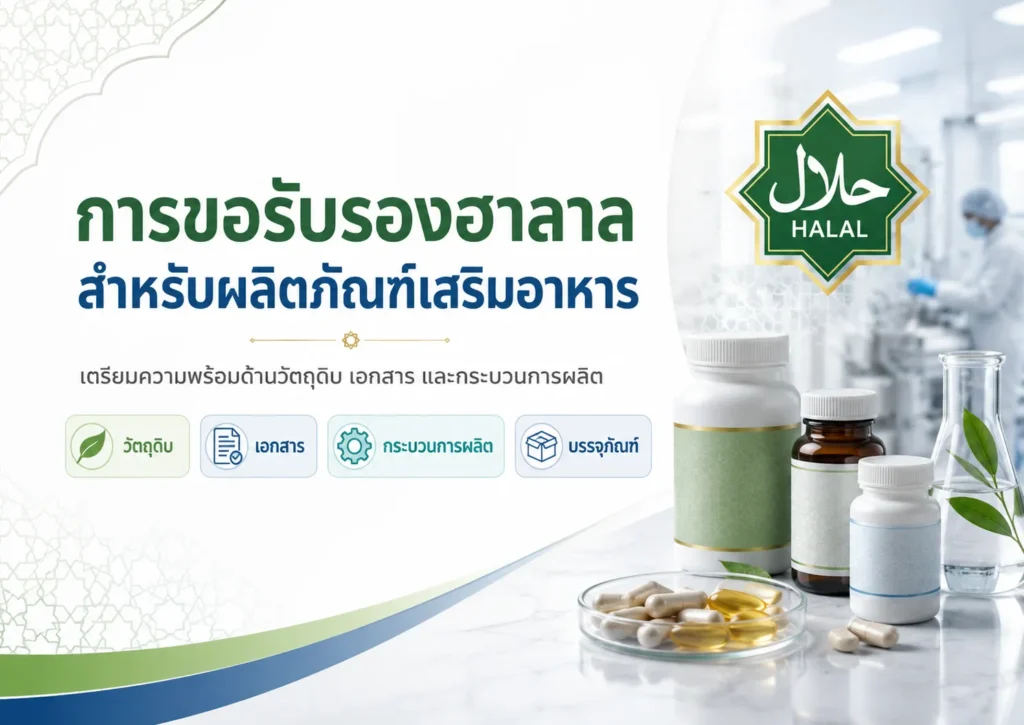 การขอรับรองฮาลาลสำหรับผลิตภัณฑ์เสริมอาหาร
