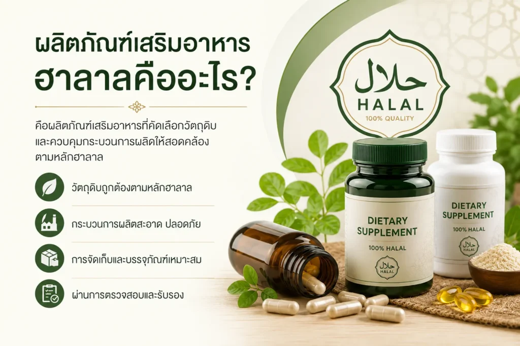 ผลิตภัณฑ์เสริมอาหารฮาลาลคืออะไร